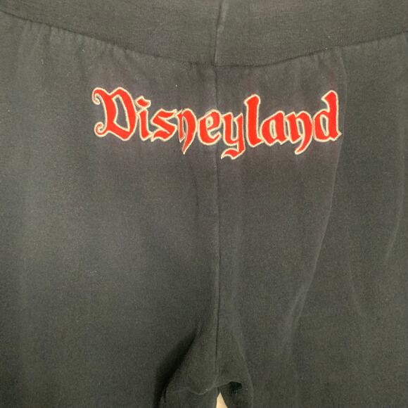 Disney Parks Disneyland 55 Black Crop Sweatpants Women's Size Large - Picture 5 of 8